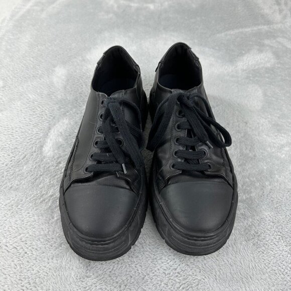 Viron 1968 Black Chunky Platform Shoes Men’s Size 41 EU - Picture 9 of 14